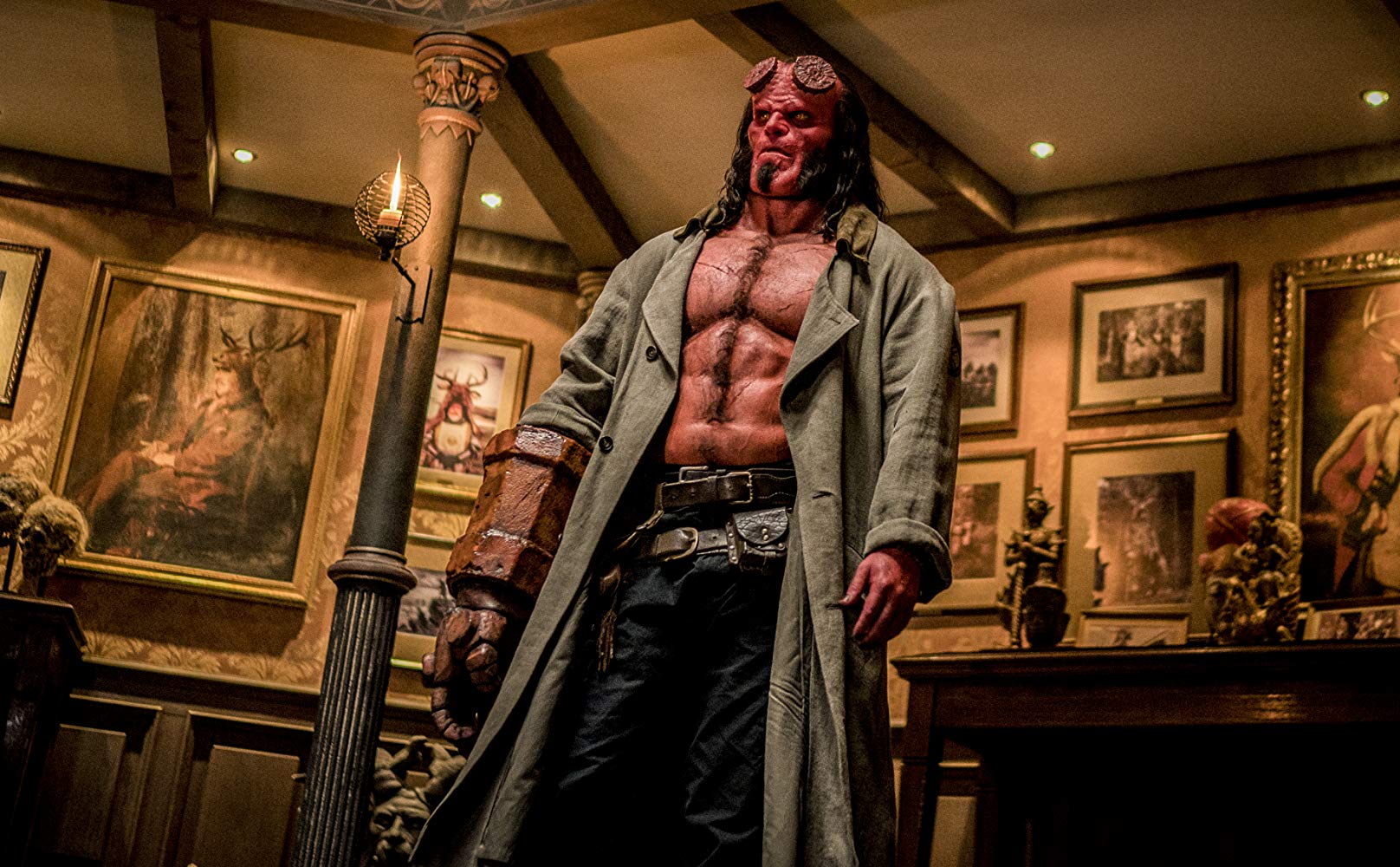 David Harbour delivers a great and convincing Hellboy