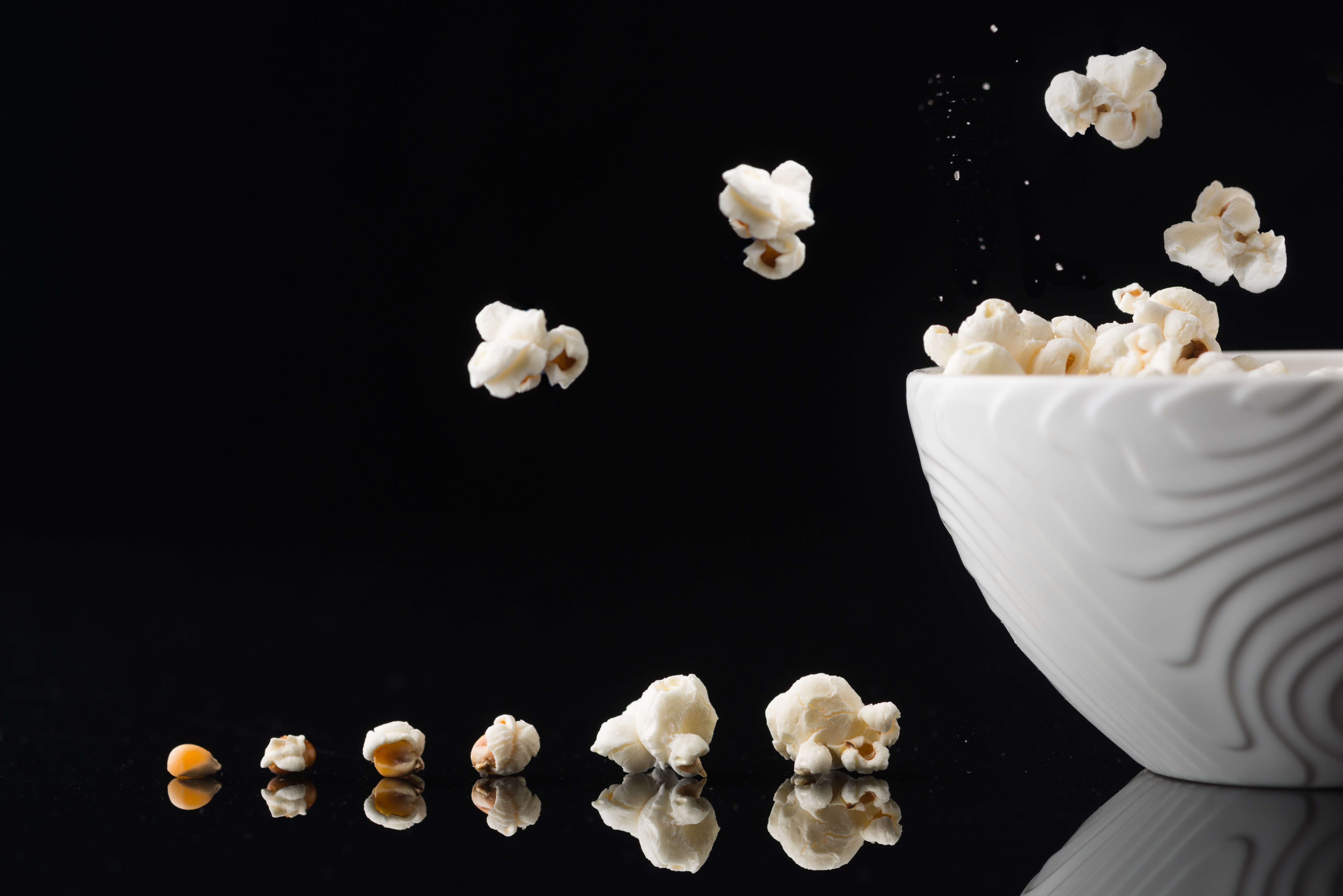 Popcorn increasing in size