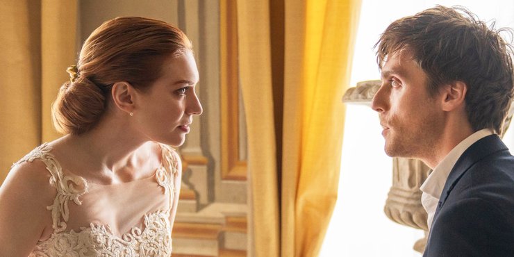 Eleanor Tomlinson and Jack Farthing in 'Love Wedding Repeat' (2020)